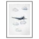 Poster Gallerix Watercolor Airplane