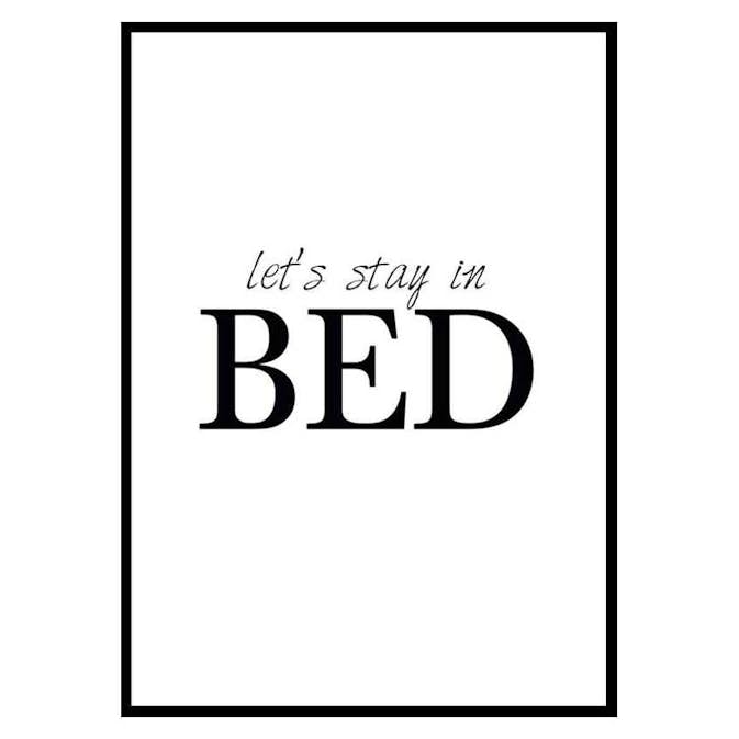 Poster Gallerix Lets Stay In Bed