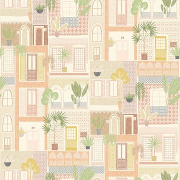 Väggbild Eijffinger Explore Windows Brique 323106