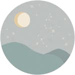 Väggbild Eijffinger Explore Leo Blue 323133