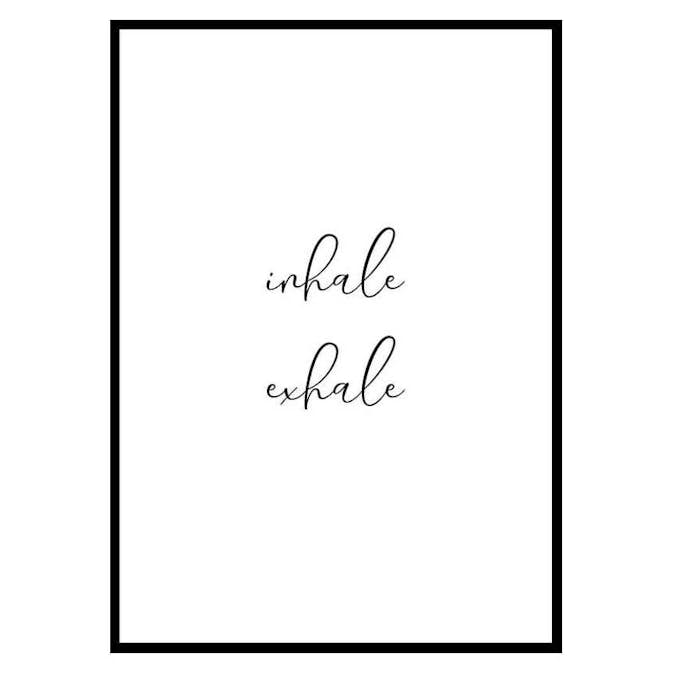 Poster Gallerix Inhale Exhale