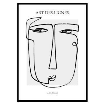Poster Gallerix Art De Lignes No1