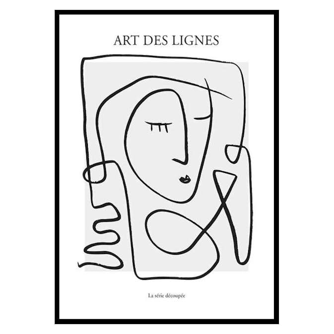Poster Gallerix Art De Lignes No3