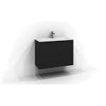 Tvättställsskåp Svedbergs Poem Plan 350 med 2 Lådor