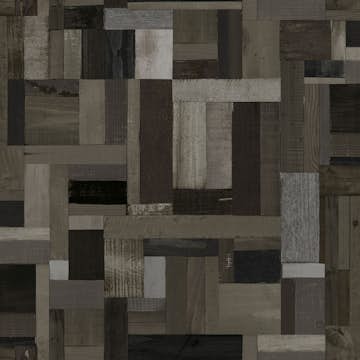 Tapet Origin Träskräp Plankor Motiv Svart/Grå