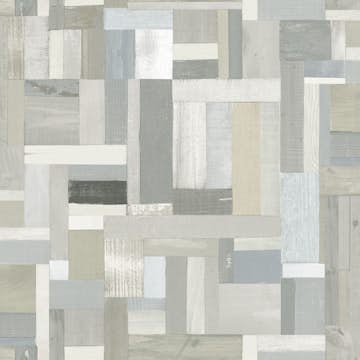 Tapet Origin Träskräp Plankor Motiv Beige