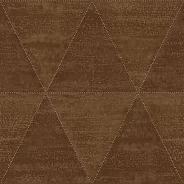 Tapet Origin Slitna Metalltrianglar Rostbrun