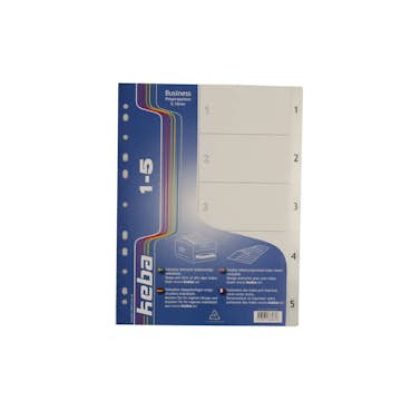 Register KEBA Business A4 0,18 mm PP 1-5