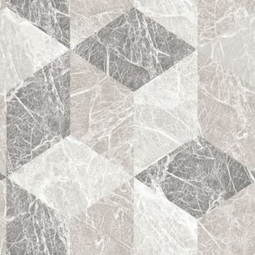 Tapet Origin 3D Marmor Motiv Beige/Mullvadsgrå