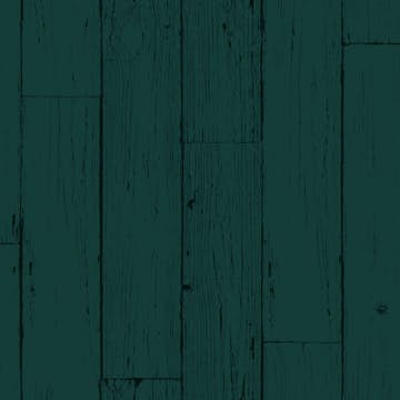 Tapet Origin Slitna Träplankor Smaragdgrön