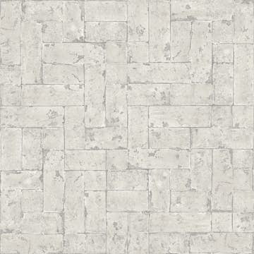 Tapet Origin Tegelvägg Mörkbeige