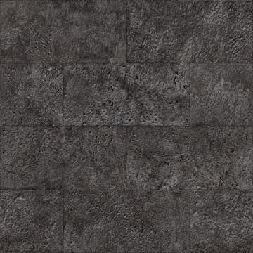 Tapet Origin Kalksten i Halvstensmur Svart