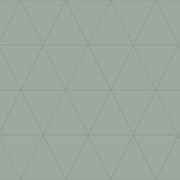 Tapet Origin Grafiska Trianglar Grå/Grön