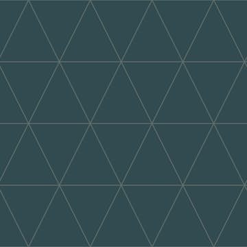 Tapet Origin Grafiska Trianglar Blå