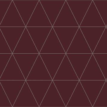 Tapet Origin Grafiska Trianglar Rött