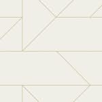 Tapet Origin Grafiska Linjer Beige/Guld