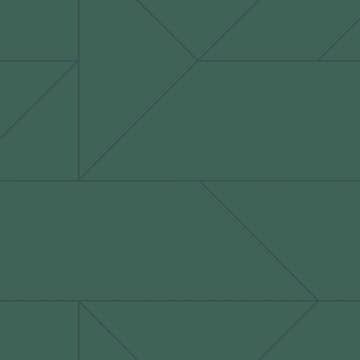 Tapet Origin Grafiska Linjer Mörkgrön