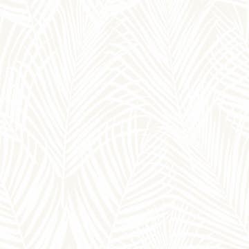 Tapet Origin Palmblad Vit