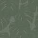 Tapet Origin Blad med Vävd Struktur Grön