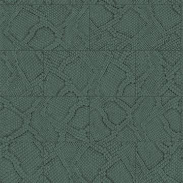 Tapet Origin Kakelmotiv med Ormskinn Tryck Blå