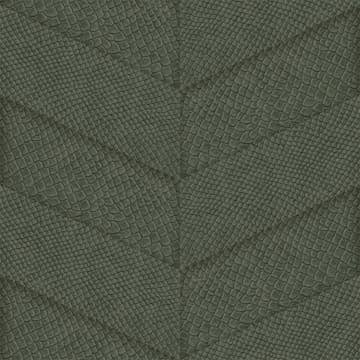 Tapet Origin Kakelmotiv med Ormskinn Tryck Grå/Grön