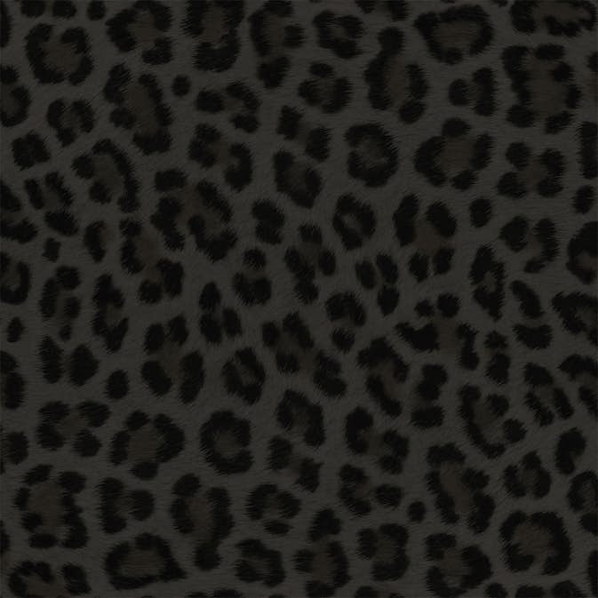 Tapet Origin Leopardskinn Mörkgrå/Svart