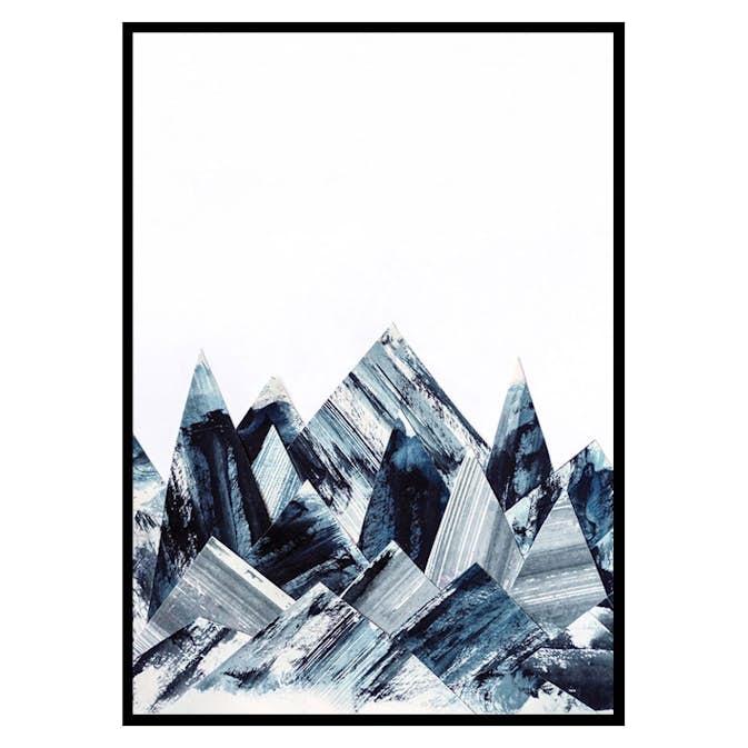 Poster Gallerix Abstract Paper Mountains