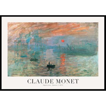 Poster Gallerix Impression Sunrise 1872 By Claude Monet