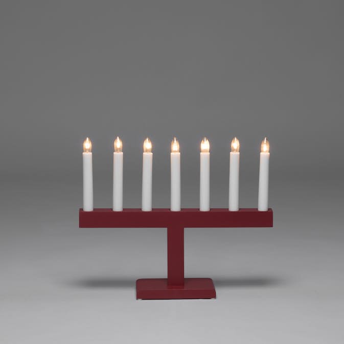 Adventsljusstake Gnosjö Konstsmide 7L Rak