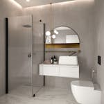 Duschhörn Hietakari Forma 368 Fast Vägg och Vändbar Dörr