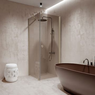 Duschhörn Hietakari Forma 368 Fast Vägg och Vändbar Dörr