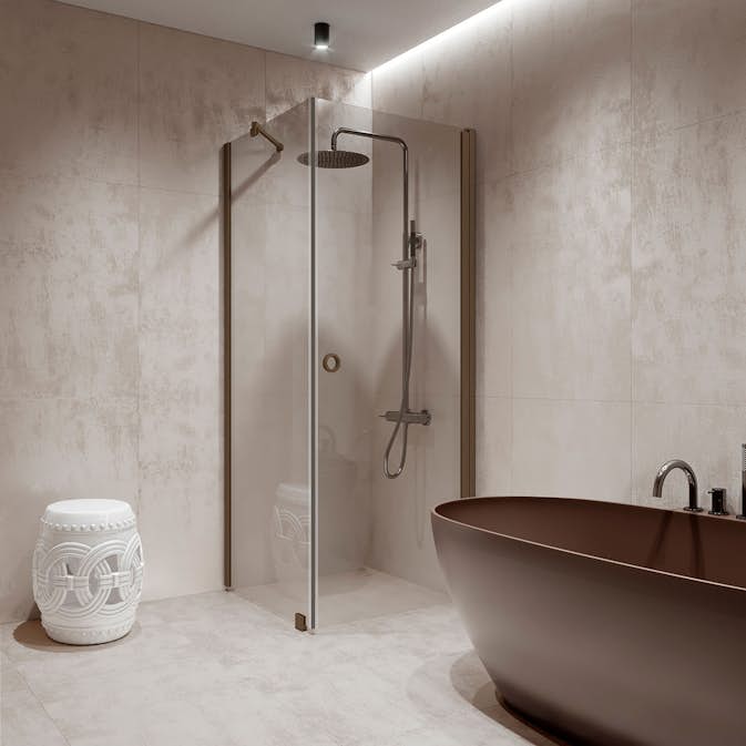 Duschhörn Hietakari Forma 368 Fast Vägg och Vändbar Dörr