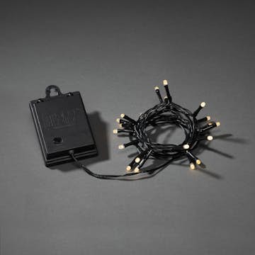 Ljusslinga Gnosjö Konstsmide Varmvita LED Frostad