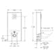 Fixturkåpa Grohe Solido Monobloc 39377 med Spolknapp