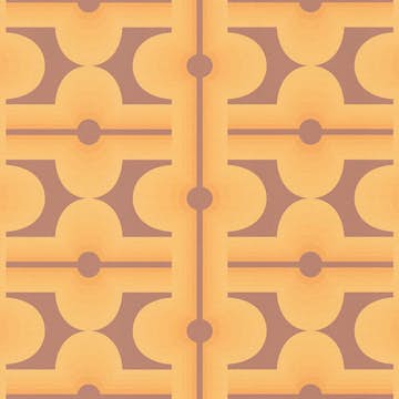 Tapet AS Creation Retro Chic 39533-4, Mönstrad Orange