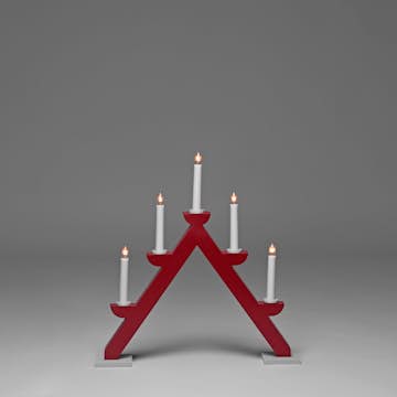 Adventsljusstake Gnosjö Konstsmide 5L Trä