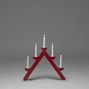 Adventsljusstake Gnosjö Konstsmide 5L Trä