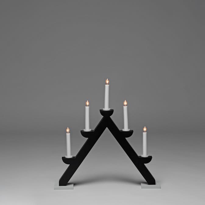 Adventsljusstake Gnosjö Konstsmide 5L Trä