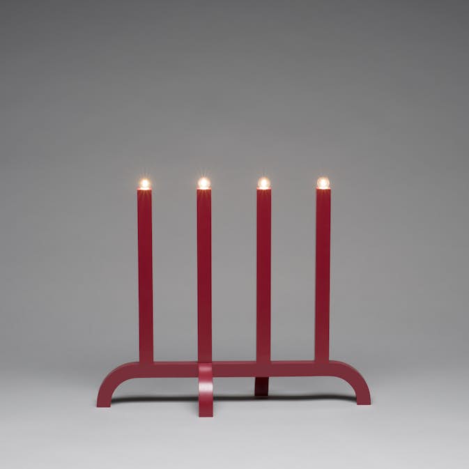 Adventsljusstake Gnosjö Konstsmide 4L Trä