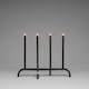 Adventsljusstake Gnosjö Konstsmide 4L Metall Svart