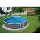 Poolpaket Mountfield Azuro 4,6x1,2m Graphit Vit Med Skimmer Filter & Stege