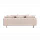 Soffa Vind Segelskären Beige 3-Sits med Tallben & Linnekuddar