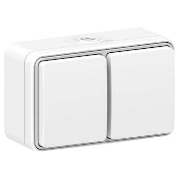 Vägguttag Gelia Kapslad 2-vägs Jordat