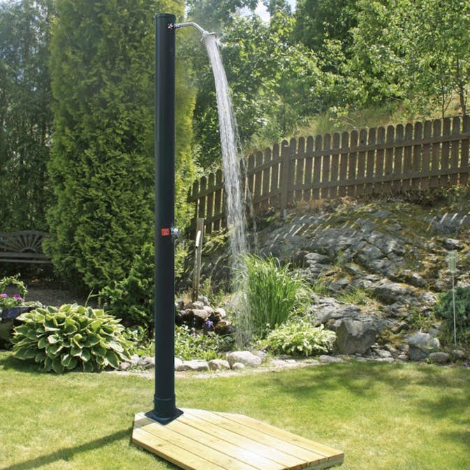 Utedusch Demerx Sunny 18 Soluppvärmd Trädgårdsdusch med Takdusch