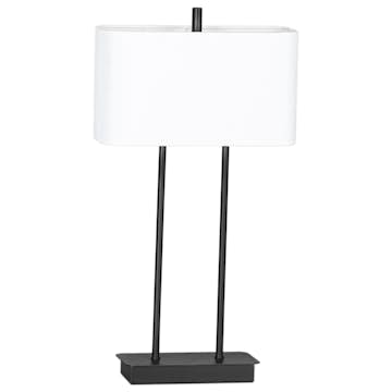 Bordslampa By Rydéns Luton H56 cm Svart/Vit