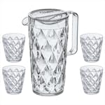 Karaff Inkl 4 Glas Koziol Crystal Set