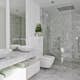 Handfat Italian Marble Carrara Polerad Rund