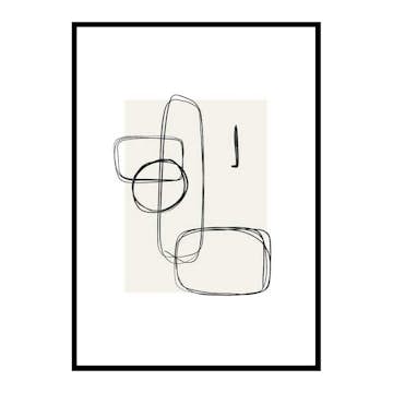 Poster Gallerix Abstract Brushed No1