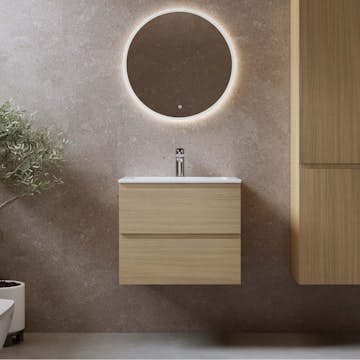 Tvättställsskåp Bathlife Eufori med Tvättställ och Spegel Skina