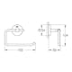 Toalettpappershållare Grohe BauCosmopolitan 40457